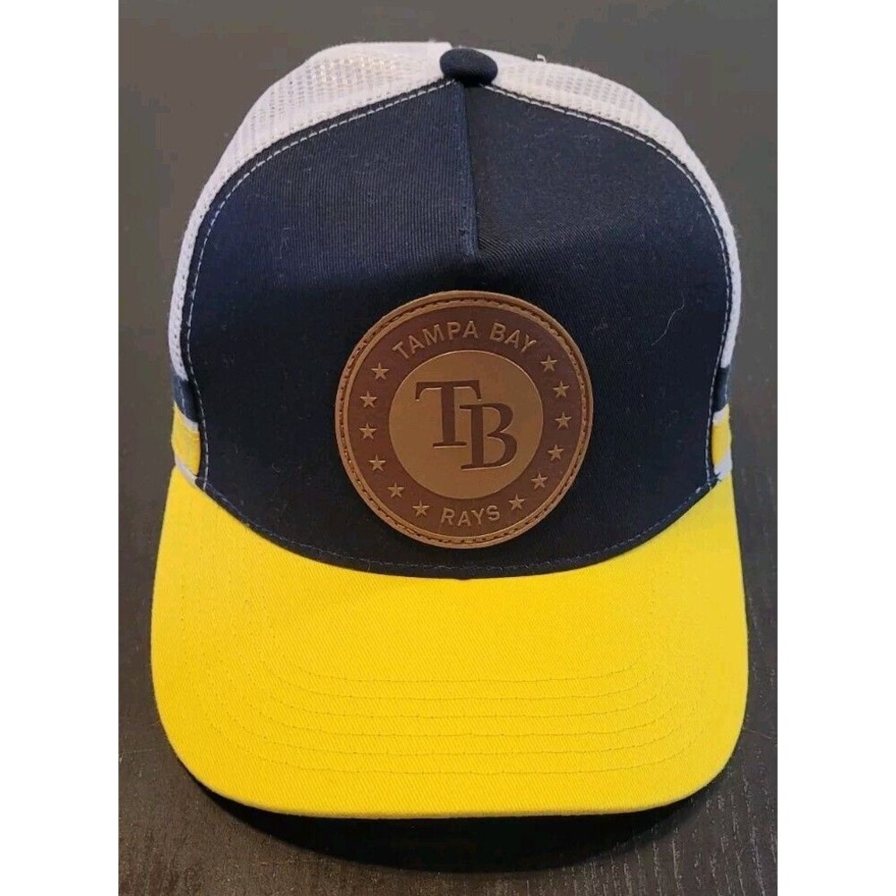 Tampa Bay Rays Trucker Hat Law Enforcement Day 7/14/24 Melonwear Blue Yellow MLB